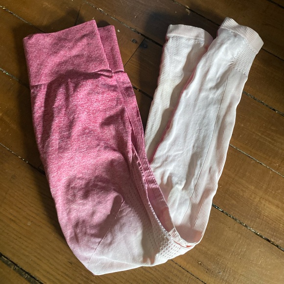 Pants - Pink Ombré Workout Leggings